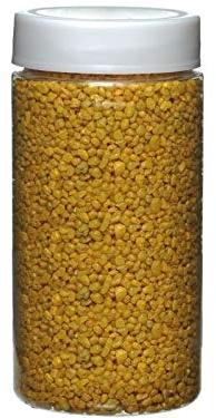 Deko Granulat Dekosteine Farbgranulat Streudeko Tischdeko Ø 2-3 mm ca. 650g Dose (Gelb)