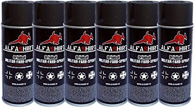Wh Panzergrau-Schwarzgrau RAL 7021 Set Farb Spray Wh grau Militär Farbe #25397