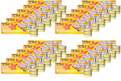 Till Brennpaste Fondue Gel/Paste Chafing Dish Burner Fuel (24x Set of 3 80g (72 Pieces))