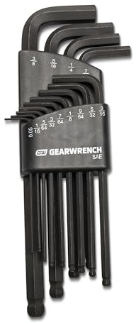 GEARWRENCH 13 Piece Long Ball End SAE Hex Key Set - 83524