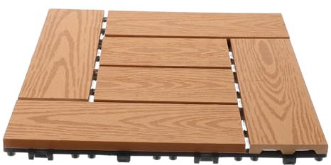 OSALADI Interlocking Balkonfliesen Aus Strapazierfähige Wasserdichte Bodenbeläge Für Garten Terrasse Und Outdoor-bereich Einfache -installation Langlebig Und Dekorativ