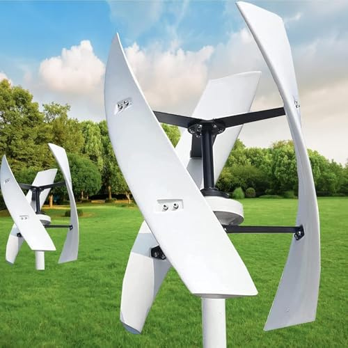 DECAKE Wind Turbine Generator Kit, 20000W Vertical Axis Wind Turbine Generator, Generator with Controller on Grid Inverter Vertical Axis Wind Turbine for Home(220V)