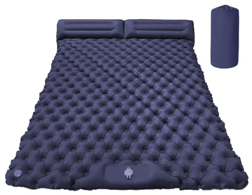 Generico Materasso Ad Aria Da Campeggio Doppio: Gonfiabile Per Due Persone, Integrato, Superficie Per Dormire Leggera E Ripiegabile | Comfort Della Tenda Da Esterno Per Avventure In Viaggio Con L