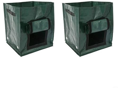 Sacs de plantation pour pommes de terre, carottes et oignons, avec pots en tissu réutilisables pour plantes, sacs de jardinage portables avec poignées, ensemble de culture de racines