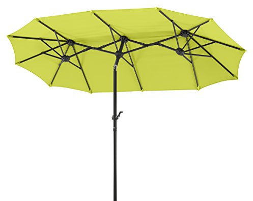 Schneider 746-78 Parasol Salerno Rectangulaire, Pomme Verte, 300 x 150 cm