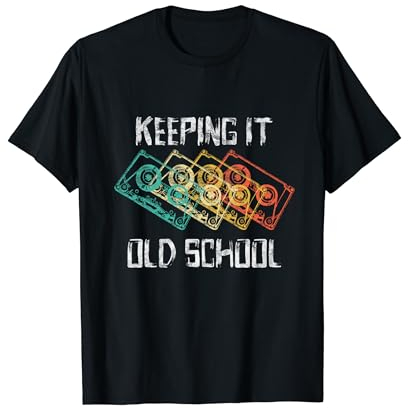 Kassette Vintage Retro Musik Kassetten 80er und 90er Jahre T-Shirt