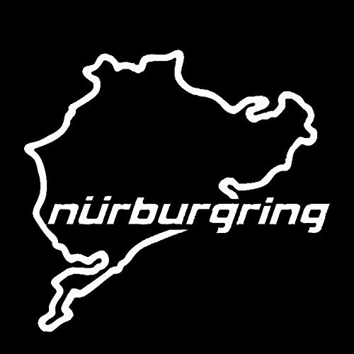 Porfeet Auto Aufkleber, Nürburgring Karte Lustige Auto LKW Fahrzeug Reflektierende Abziehbilder Aufkleber Dekoration