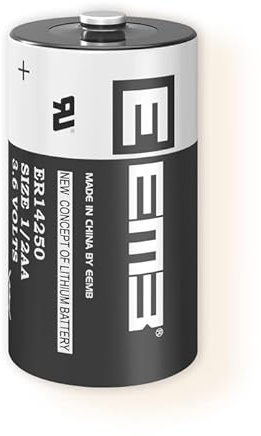 EEMB ER14250 1/2AA 3.6V 1200mAh Li-SOCL₂ Nicht wiederaufladbar Batterie für Alarmsystem(1)