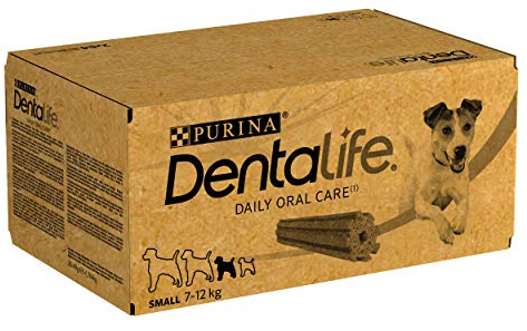 Purina Dentalife Daily Oral Care Small, Snack Dental, premio para perros pequeños, Mini , 2 packs de 54 sticks - 108 sticks