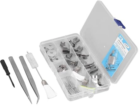 Hztyyier Nähfuß Set, Industrie Edelstahl Nähmaschinen Ersatzfüße für Handarbeits Schneider Industrie Jersey Strickmaschinen