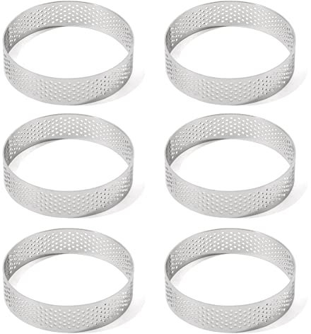 Guowall Cercle à Tarte Anneau à Tarte de PâTisserie, Acier Inoxydable (8cm*6)