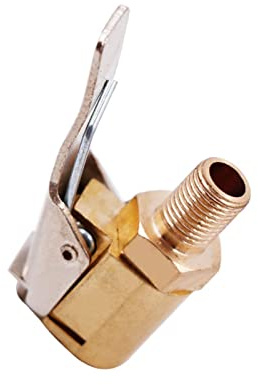 GNAUMORE Autoventil Hebelstecker,Hebelstecker Auto Ventilstecker Adapter,Air Chuck Messing,Autoventil Hebelstecker Air Chuck,Messing Reifen Ventil Luftpumpe Clip,Anschluss für Reifenfüllventil
