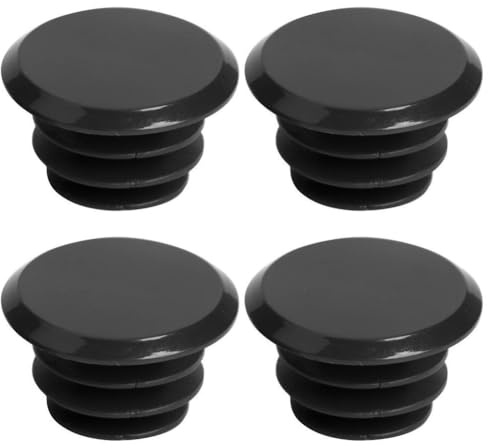 TPC Bicycle Handlebar End Bar Cap Plugs Set of 4 (Black)
