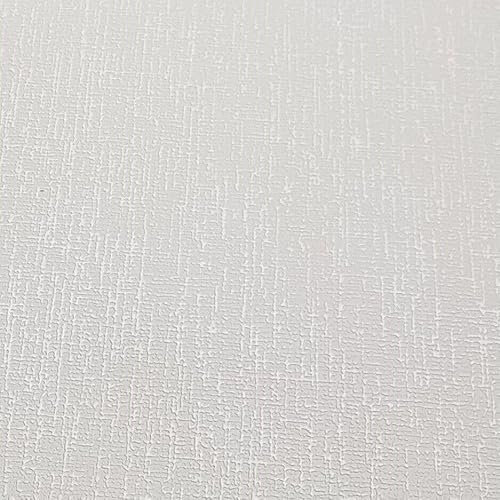 SOPHIE LAURENCE Plain Brown Textured Wallpaper - Heavy Duty Embossed Thick Linen Effect Free Match - Wallpaper for Bedroom Adults (Full Roll, Beige)