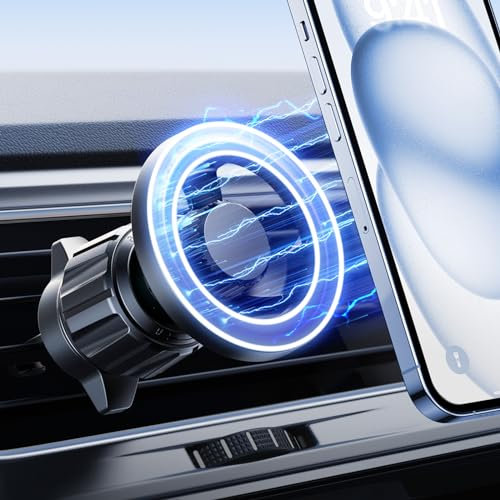 LISEN Magsafe Handyhalterung Auto [30x N52 Magnet] Kfz Handyhalterung Magsafe Halterung Auto Lüftung Magnetische Autohalterung Handy Magsafe für iPhone 16 Magsafe Hülle Smartphone