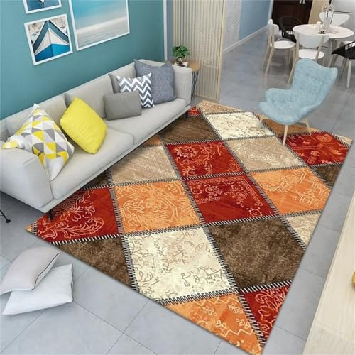 RUGMRZ Alfombra Moderna Geometría Moderna Alfombra Bebe Gateo Mantas de Yoga Mantas bebe50X80cm