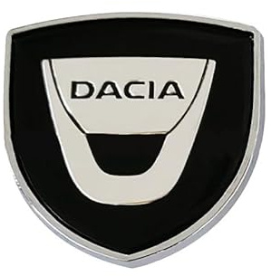 SANNITOU Auto Emblem Aufkleber für Dacia Jogger Duster Spring Sandero Logan Lodgy, Autoaufkleber Kühlergrill Front Motorhaube Kofferraum 3D Logo Heckklappen Buchstaben Selbstklebende Ersatz Dekoration