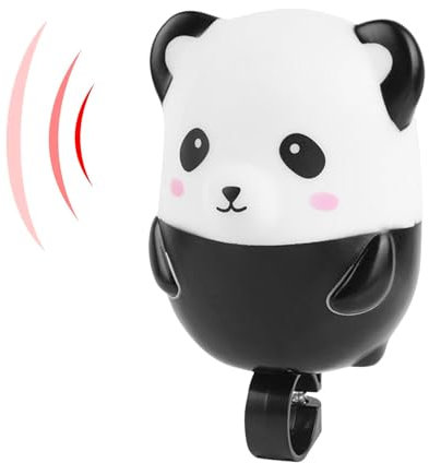 Zopoee Fahrradklingel Panda, Fahrrad Hupe Funny Horn, Fahrradglocke Kinder, Silikon + ABS, Lenkermontage, Schwarz