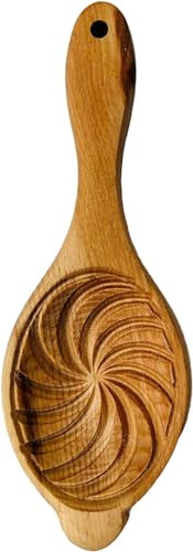 Traditional Wooden Cookie Press Cutter, Cake & Pastry Maamoul Mold Round Style Middle Eastern Cookie Mold