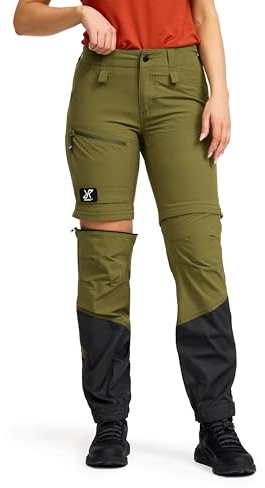 RevolutionRace Range Pro Stretch T Zip-Off Pants für Damen, Wandelbare Wanderhosen für Outdoor-Aktivitäten