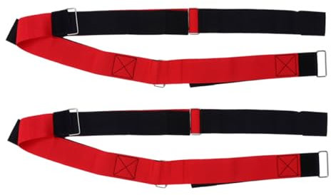 JOINPAYA Jeu D'équipe Extérieur Sangle en Nylon Robuste 4 Personnes Taille Standard Couleur Aléatoire Activité Plein Air Développement Coopération