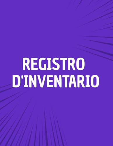 Registro d'inventario: Registro di inventario per Piccole Imprese Domestiche