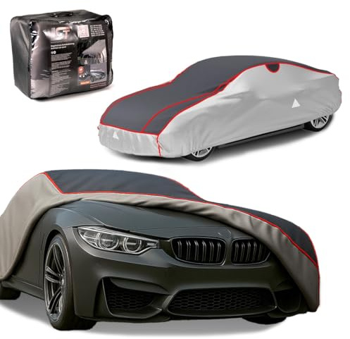 LST Premium Hagelschutzplane Auto, Abdeckplane Auto, Car Cover Outdoor, 8mm Eva-Hybrid-Schaum, A‌uto Abdeckplane Außenbereich A‍uto Abdeckung, Autogarage wasserdicht (PKW, XXXL max. Länge 556cm)
