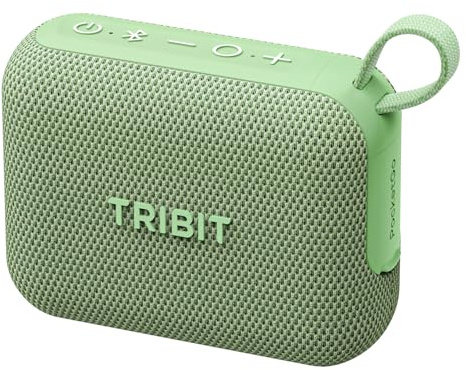 Tribit PocketGo Mini Bluetooth Lautsprecher, 20 Std., IP68 wasserdicht | Bluetooth 6.0, kraftvoller Klang, EQ, TWS-Kopplung, schwimmfähig, klein, Outdoor, Reisen und Dusche, grün