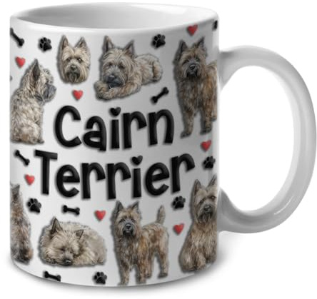 Cairn Terrier Coloré Tasse Mignonne Mug Élégantes Mug À Café Pour Espresso Cuisine Travail Boissons Chaudes 330Ml