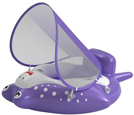 Infantil | Equipo De Aprendizaje Inflable Con Canopy | flotante para piscina infantil - Para Niños y niñas de 6 a 36 Meses, Jóvenes, Actividades Acuáticas Exteriores, Jardín,