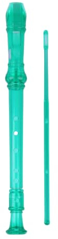 Blockflöjt Plastblockflöjt Med Sammetsväska Sex Hål Och Åtta G Typ Sopran Nybörjare Vuxen Instrument(Green)