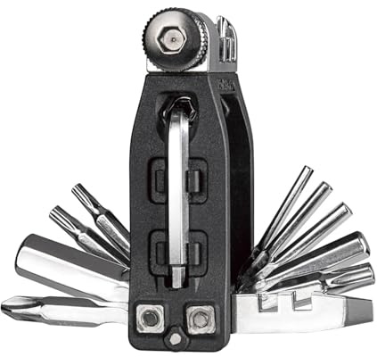 TOPEAK Unisex – Vuxen Ninja 16 verktygssats, svart, 16 funktioner