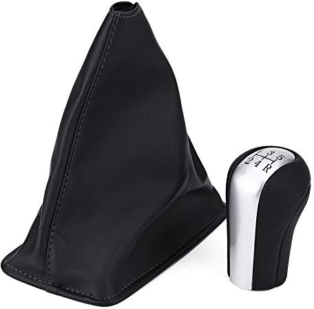 yafa Yctze para 1998 Manual Shift Cover Funda de Palanca Cambios para 2009 5 Velocidades Perilla de Cambio de Marcha Bota de Pata de Engranaje Pomo de Cambio de Coche