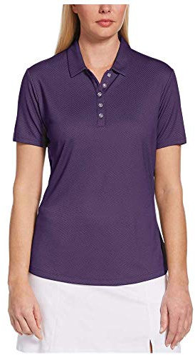 Callaway Short Sleeve Opti-Dri Cooling Birdseye Golf Polo Shirt, Parachute Purple, Large