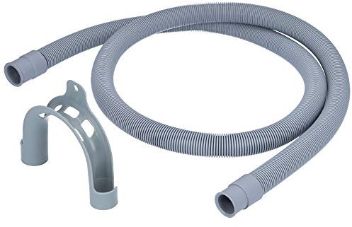 Kenekos - manguera de desagüe/extensión para lavadora o lavavajillas - 1/1,5 / 2m. Manguera de alcantarillado flexible, diámetro de los extremos 19 mm y 21 mm. Dos conexiones rectas
