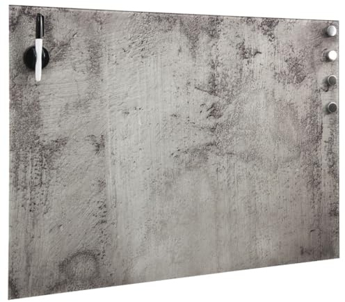 vidaXL Magnettafel Wandmontage Magnetboard Glasmagnettafel Memoboard Wandtafel Pinnwand Schreibttafel Glastafel Tafel Glas 80x60cm
