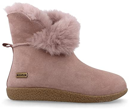 HAFLINGER Lammfell Leder Hausschuhe Lemmi Unisex Stiefel