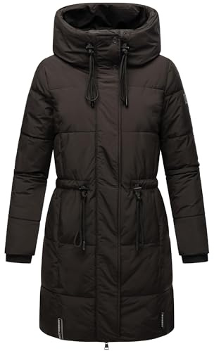Navahoo Damen Wintermantel kurzer Steppmantel mit Kapuze Zuckertatze XIV XS-XXL