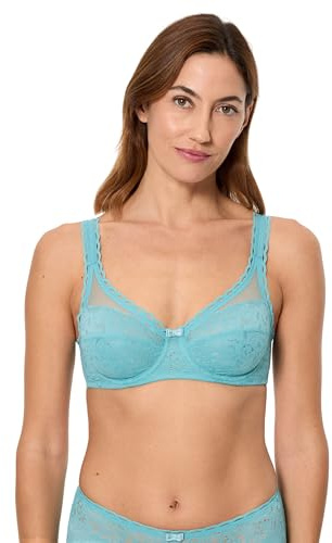 Playtex Damen Bügel Recycled Classic Lace Support Soft Cup x1 Bh, Blau, 80C