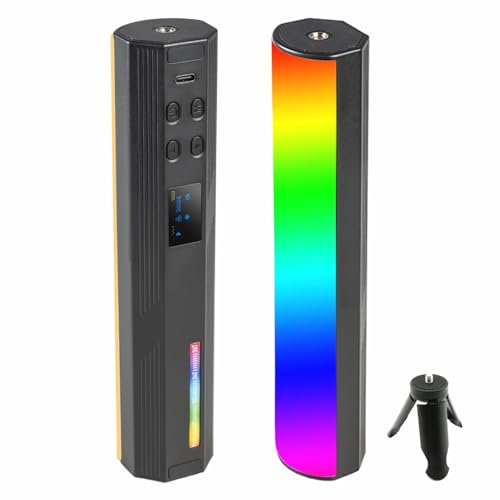 SRIKEKL Handheld RGB Video Light, Magnetic CRI95+ 2500K-9000K Built-in Battery 3000mAh,Wand RGB Photography Light for Vlogging YouTube Living