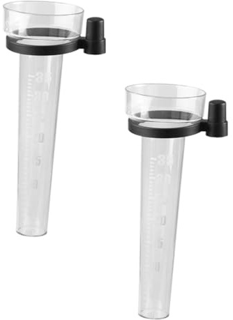 OFFSCH Pluviometro Da Giardino Per Esterni 2 Pezzi Pluviometro Singolo Materiale Plastico Riutilizzabile Antigelo