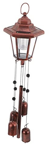 KITANDOVE Lampe Carillon Solaire Éolien pour Jardin Extérieur Lampe Cloche À Vent Solaire pour Décoration Balcon