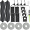 RUKHOOL Accessoires pour Dreame X40 Ultra /X40 Ultra Complete / L40 Ultra Pièces de Rechange pour Mova P50 Pro Ultra 4 Sacs à Poussière 2 Brosse Principale 4 Chiffons 4 Filtres 4 Brosse Latérale