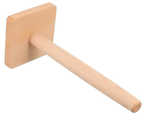 MAGICLULU Toilettenpapierhalter Aus Holz Mit Ständer Für Bad Und Küche Bequemer Und Vielseitiger Taschentuchrollenhalter Für Aufbewahrung
