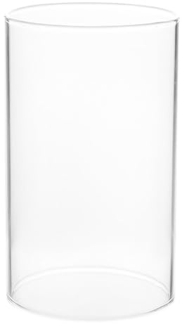 Ciieeo Cubre Vela De Vidrio Transparente Soporte para Velas De Pilar Protección Prueba De Viento Cilindro para Decoración Romántica