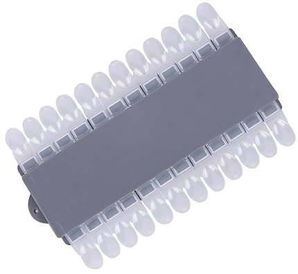 WRITWAA Carte D'affichage des Couleurs Facile à Utiliser 2pcs pour Manucure Nuancier Détachable en Plastique pour Salon de Beauté et Présentation D'ongles