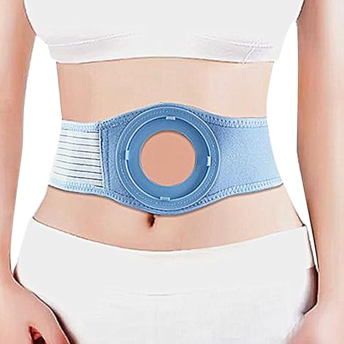 Stomibälte, Kolostomibälte, Unisex, med 3 Stomiringar, med Förlängningsbälte, Tillgänglig Alla Årstider, för Postoperativa Ändamål