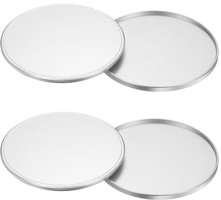 PATIKIL Copriobiettivo in metallo da 77 mm, 2 pezzi, filtro universale per fotocamera, in alluminio, sottile, per fotocamere con filettatura da 37 mm, polarizzatore circolare, argento