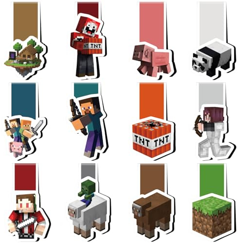 12 Stück Magnetische Lesezeichen Kinder,Lesezeichen Magnetisch,MagnetLesezeichen,Magnetic Markings,MagnetLesezeichen Kinder,MagnetischeSeiten Markierungen
