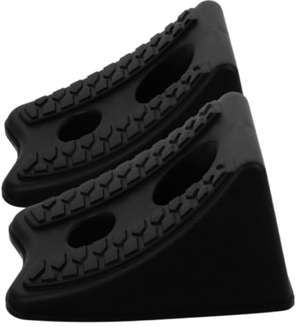 VALICLUD 2piezas Calzos De Rueda Antideslizantes para Caravanas Coches y Remolques Bloque De Plástico para Posicionamiento Seguro De Neumáticos Viajes